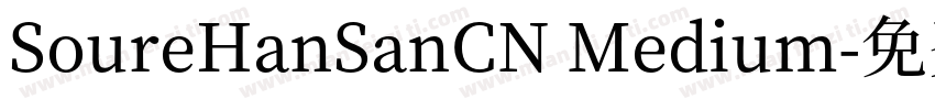 SoureHanSanCN Medium字体转换